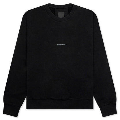 Tarot Print Boxy Fit Long Sleeve T-Shirt - Black