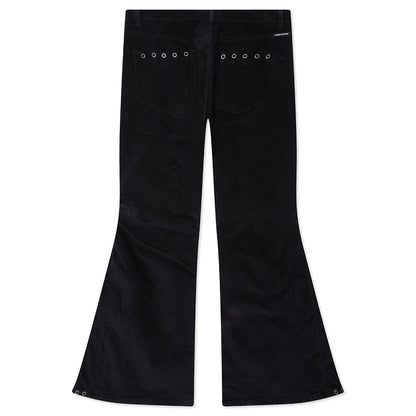 Brushed Bell Bottom Pant - Black