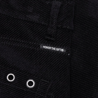 Brushed Bell Bottom Pant - Black