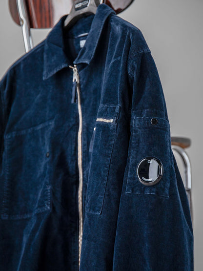 C.P. Company Overshirt Blauw Corduroy