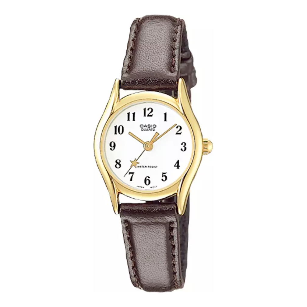 CASIO Female DRESS Japan / South Korea Fashion Brown Analog LTP-1094Q-7B4