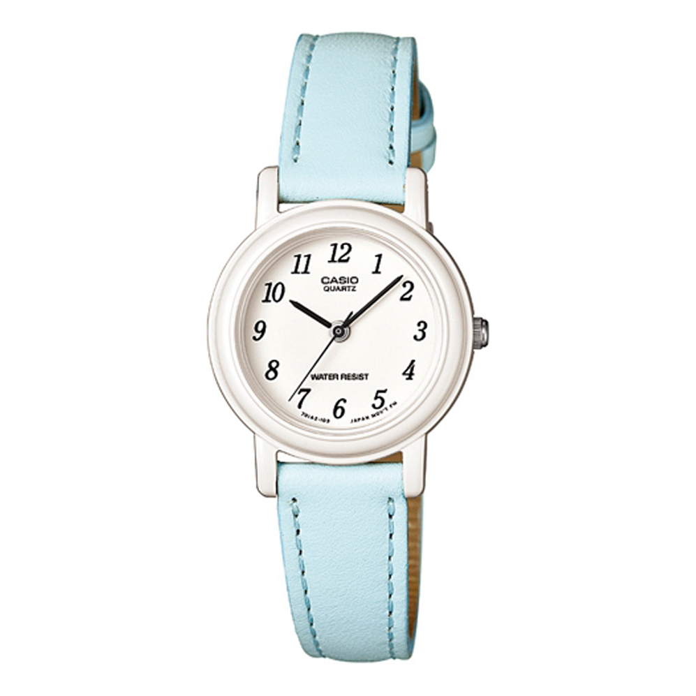CASIO Classic Water Resistant Hands Wrist Blue Quartz Waterproof Light Blue Analog LQ-139L-2BDF