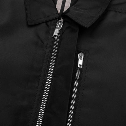 Concealed Zipfront Padded Jacket - Black