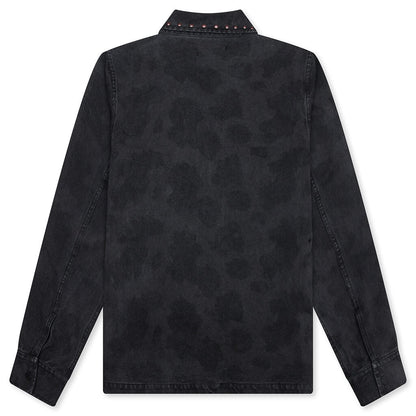 Cowhide Work Jacket - Black