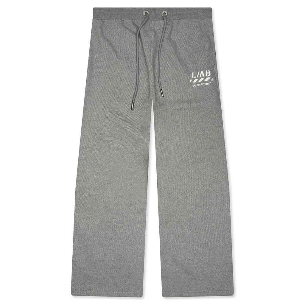 Core Diagonal Relaxed Sweatpants - Heather Grey