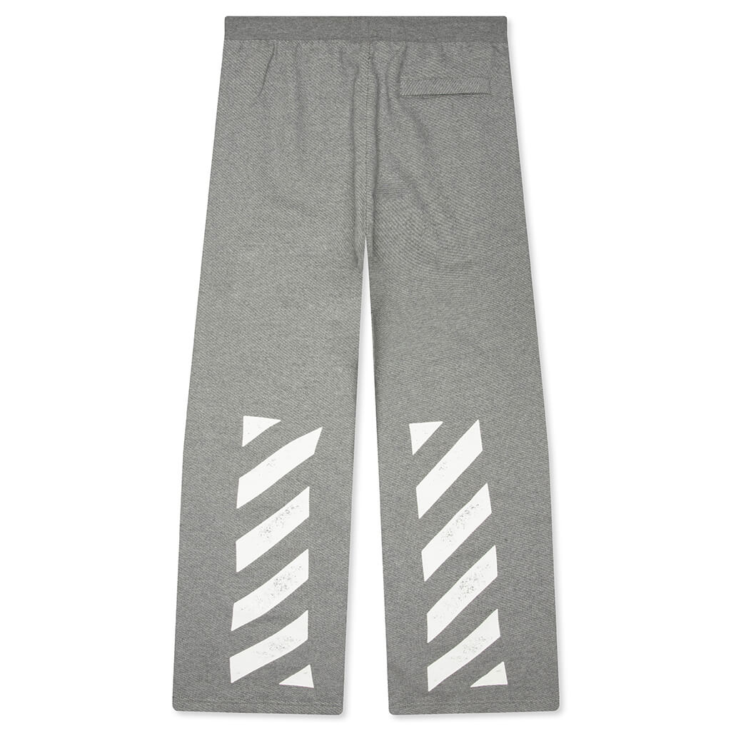Core Diagonal Relaxed Sweatpants - Heather Grey