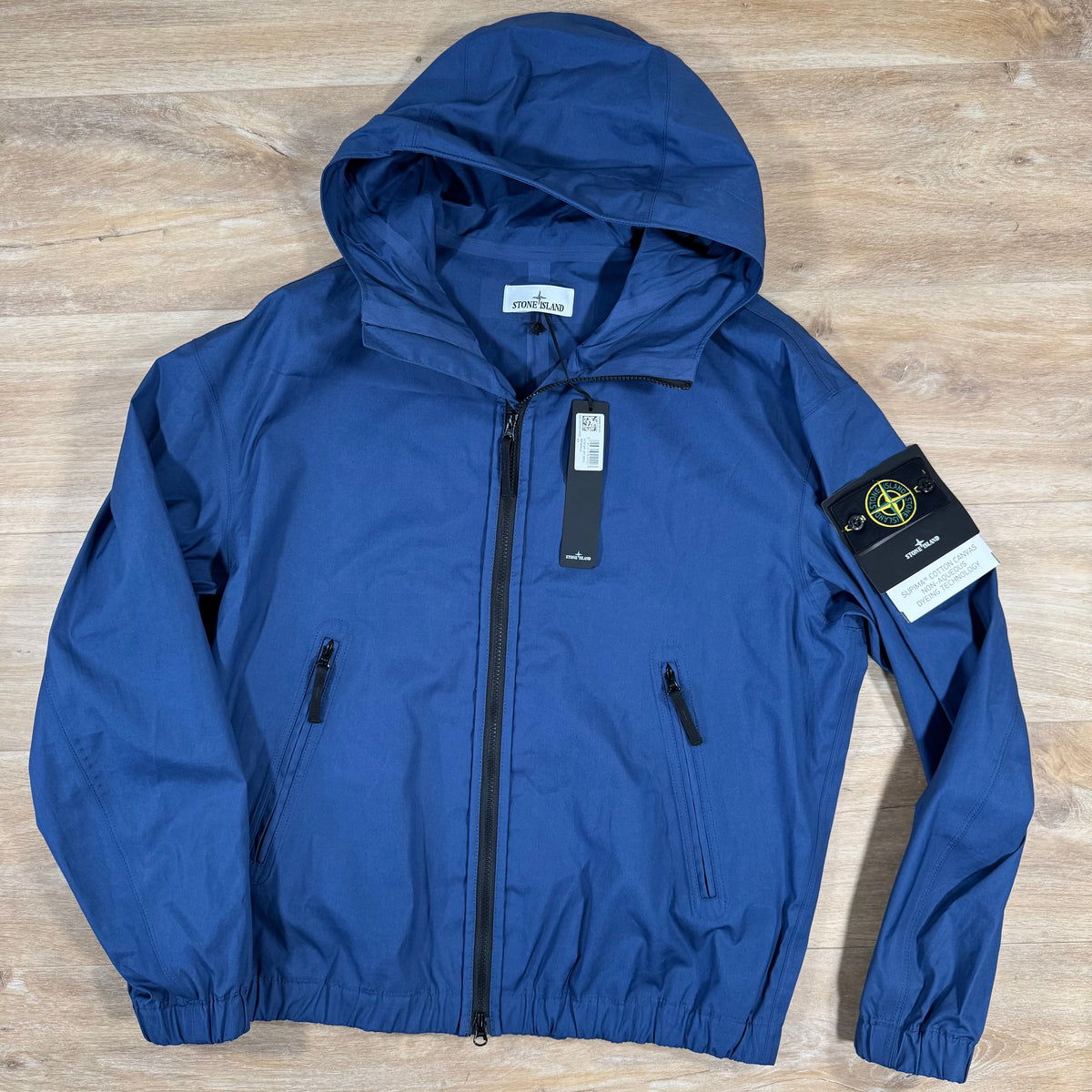 Stone Island Supima Canvas Jacket in Marine Blue