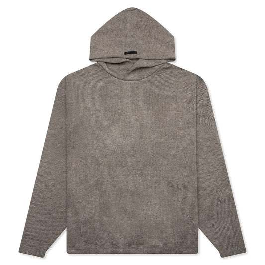 Essentials Knit Hoodie - Heather Grey