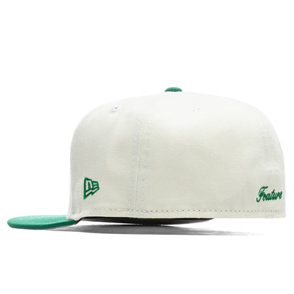Feature x New Era OE Fitted Cap - Off-White/Kelly Green