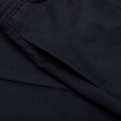 Slim Fit Formal Wool and Mohair Pants - Night Blue
