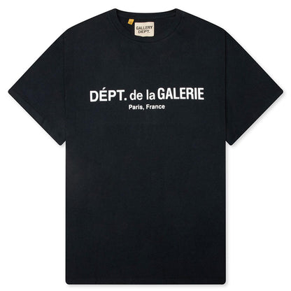 French Logo Lux Tee - Washed Black