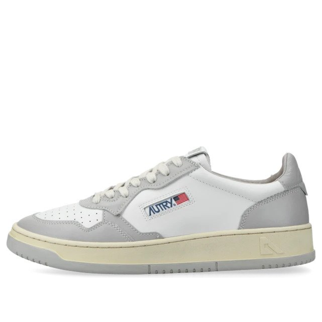 (WMNS) Autry Medalist Low Leather 'Grey White' AULW-WB10