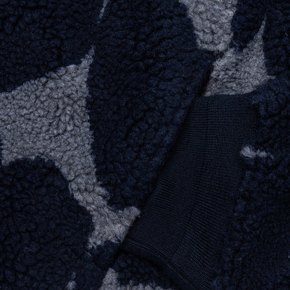Heart Fleece Jacket - Navy