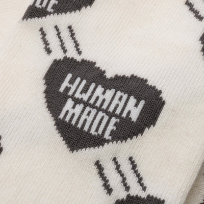 Heart Socks - Grey