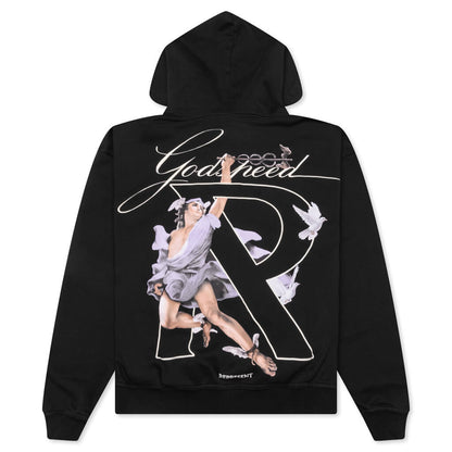 Hermes Zip Hoodie - Jet Black