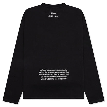 Honor The Gift Honor Code Crewneck - Black