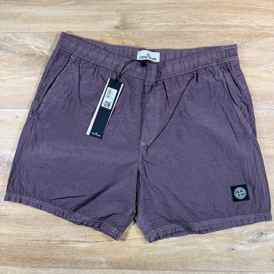 Stone Island Nylon Metal Swim Shorts in Purple Grey