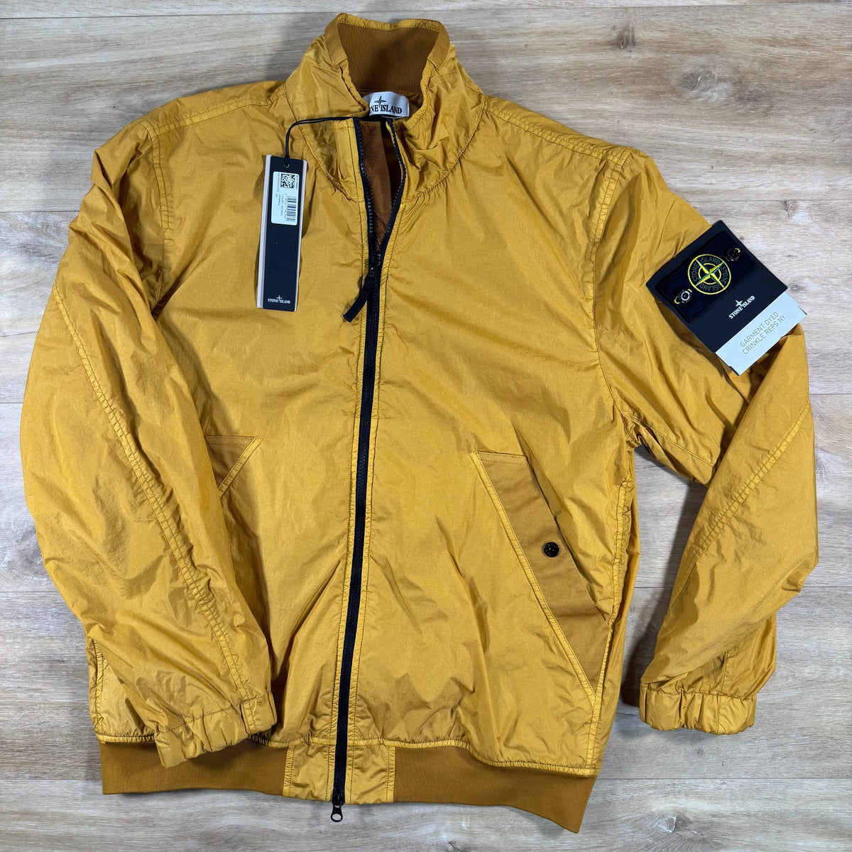 Stone Island Crinkle Reps NY Jacket in Mustard