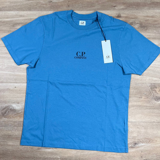 CP Company 30/1 Jersey British Sailor T-Shirt in Aegean Blue