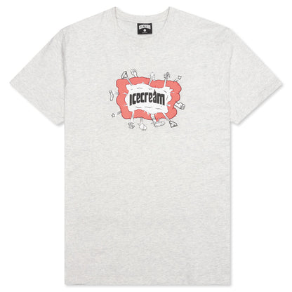 Fight S/S Tee - Light Heather Grey