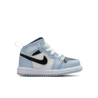 Jordan 1 Mid (TD) - Ice Blue/Black/White