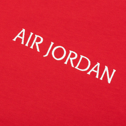 "Air Jordan" S/S T-Shirt - Fire Red/Sail