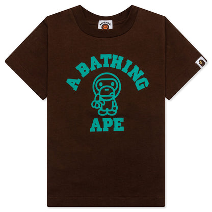 Kid's Baby Milo College Tee - Brown