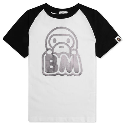 Kid's Baby Milo Raglan Tee - White