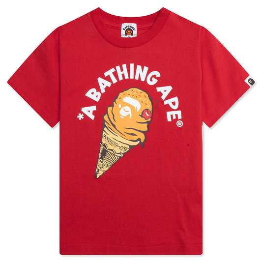 Kid's Ice Cream Tee - Red