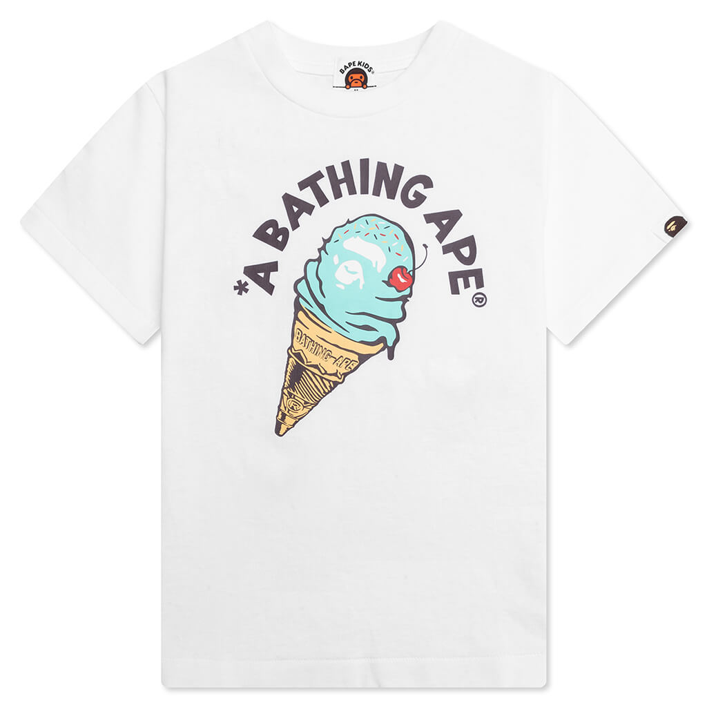 Kid's Ice Cream Tee - White