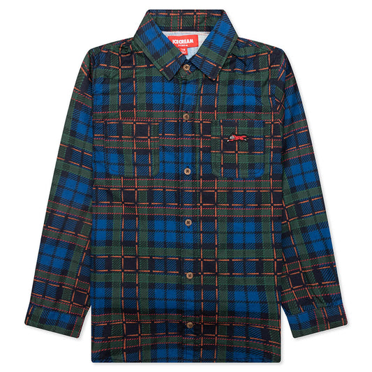 Kids Explore L/S Woven - Plaid
