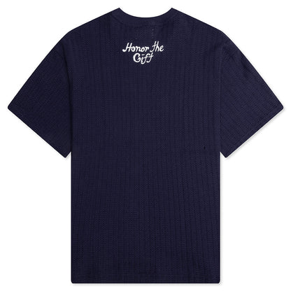 Knit Box Tee - Navy