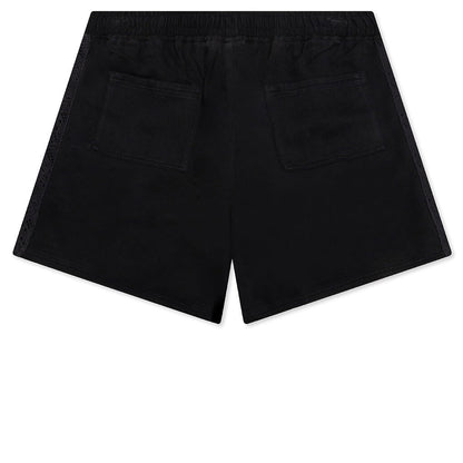 Knitted Panel Shorts - Black