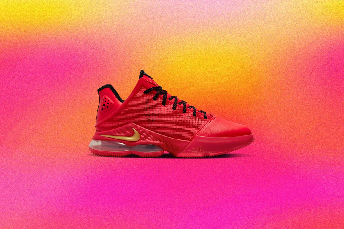 LeBron 19 Low - Light Crimson/White/Black