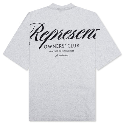Owners Club Script T-Shirt - Cream Marl