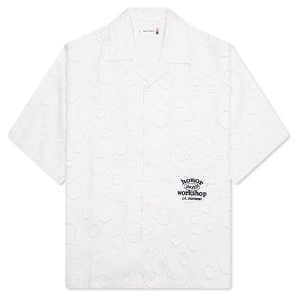Polka Dot Camp Shirt - White