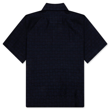 Monogram 72 Jacquard Polo - Black/Navy