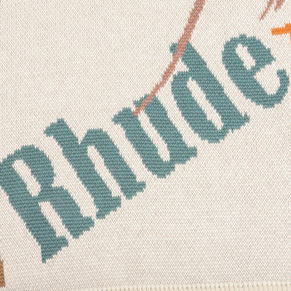 Jacquard Logo Knit Crewneck - Ivory/Multi