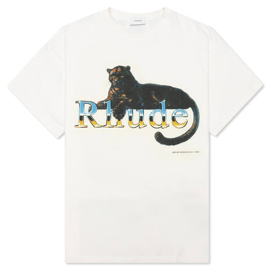 Leopard Tee - White