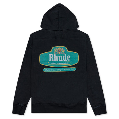 Racing Crest Hoodie - Vintage Black