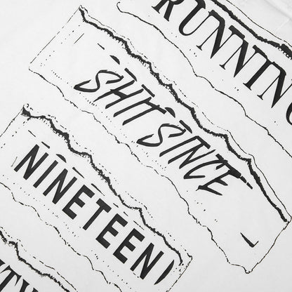 Running Shit L/S Tee - White