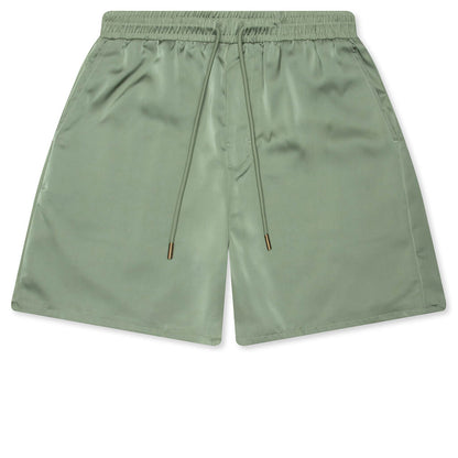 Satin Drawcord 7" Shorts - Sage