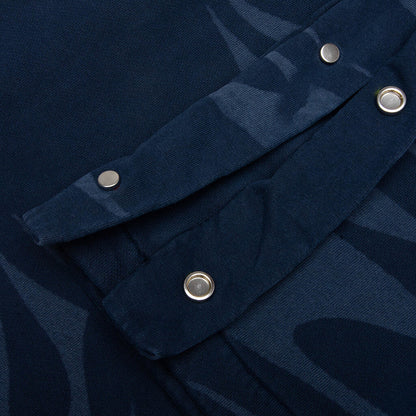 Snap Sweatpants with Flame - Black