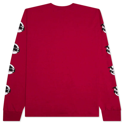 Skateman L/S Tee - Dark Red