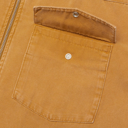 Washed Canvas Work Shirt - Gold