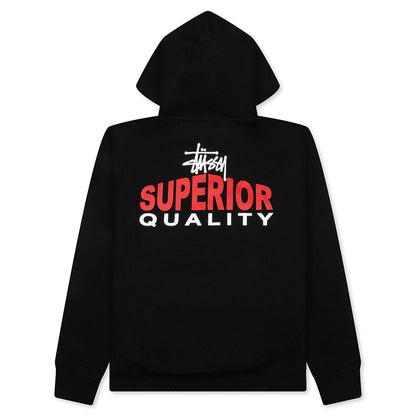 Superior Quality Zip Hoodie - Black