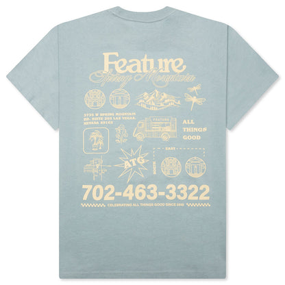 Town Ad Tee - Goblin Blue