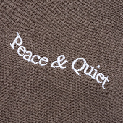 Wordmark Reverse Stitched Sweatpants - Brown