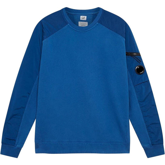 CP Company Blue Chrome Panel Sweatshirt
