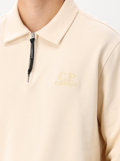 C.P. Company Sweater Beige Half Zip